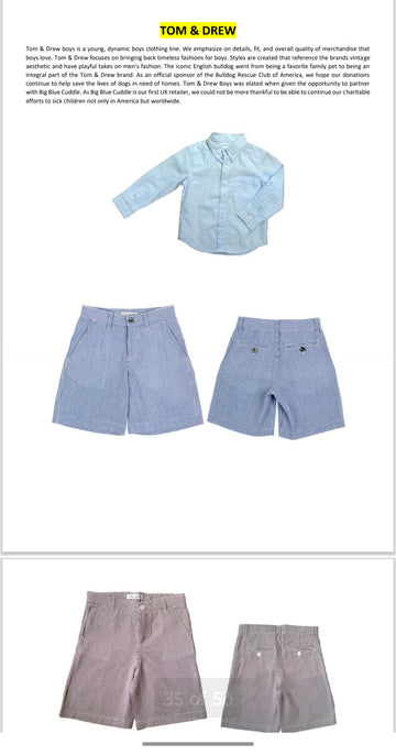 Tom & Drew Shirt With Short Trouser Set