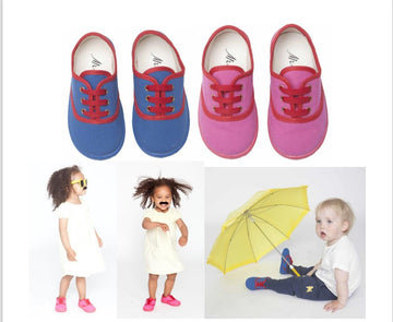 Mina Blue & Pink Shoes